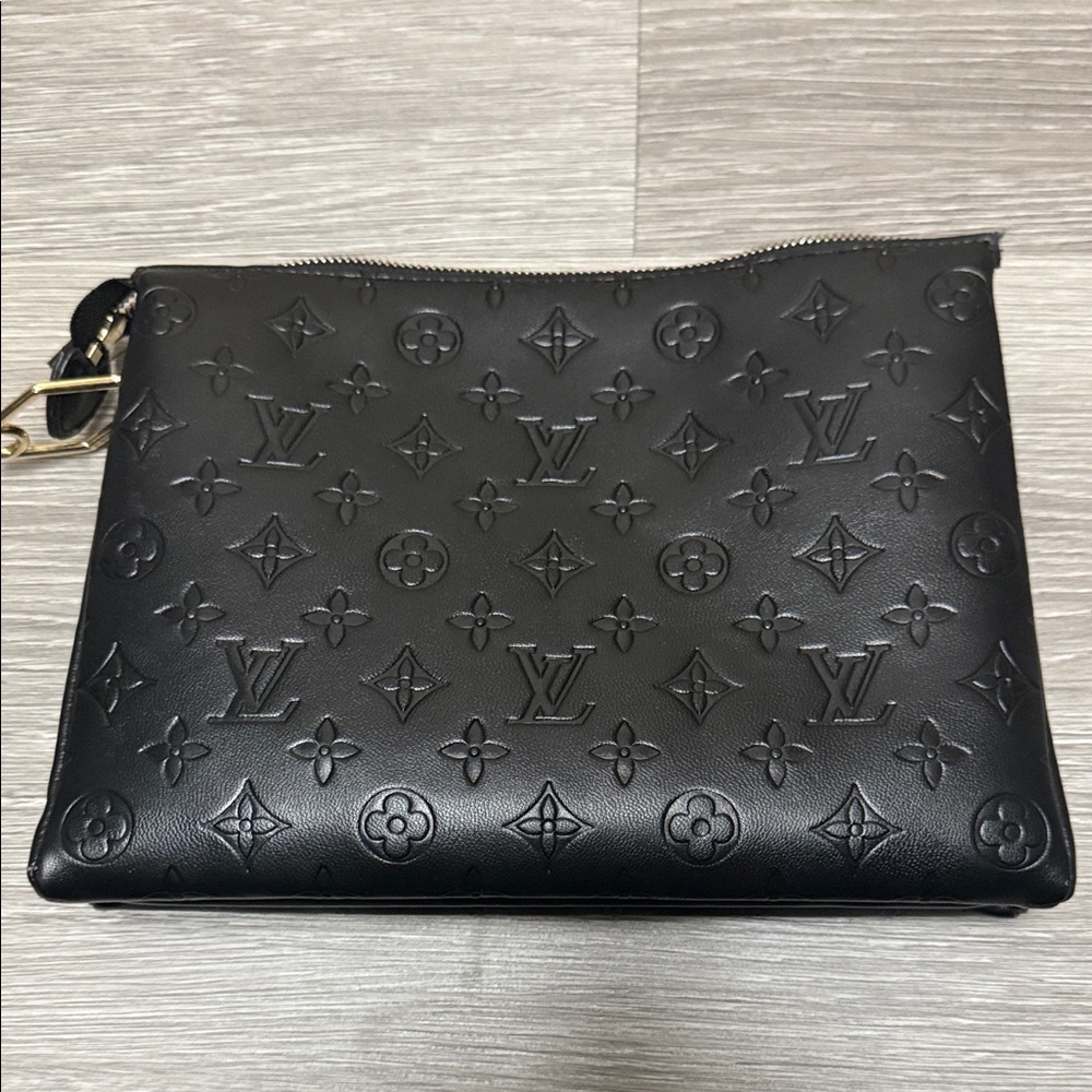 Louis Vuitton Embossed Black Pouch